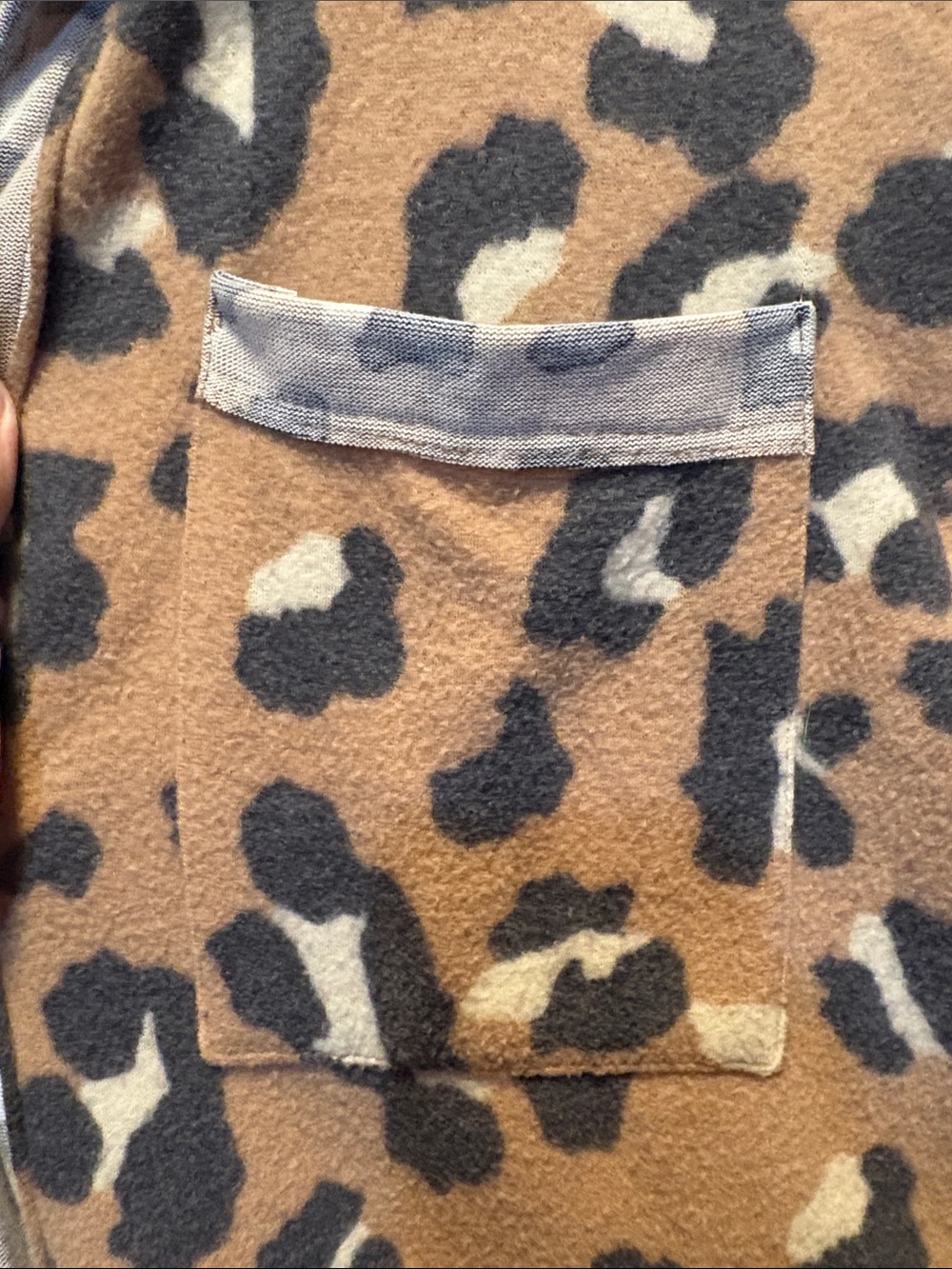 Leopard Print A-Line Button-Front Jacket - Brown/Cream - Picture 4 of 7